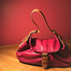 Dark red leather Cynthia Rowley handbag